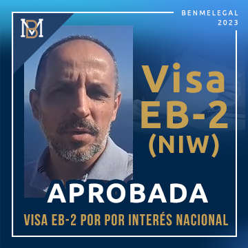 Jose Felipe ¡Visa EB2 NIW Aprobada!